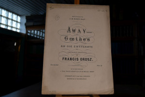 Away. Goethe`s An die Entfernte. Dedicated to J...