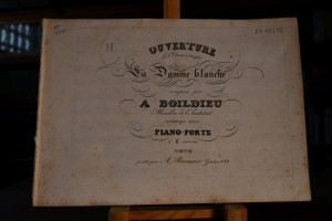 Ouverture de l`Opera comique La Damme blanche a...