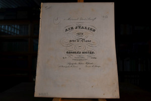 Air Italien varie pour le Piano. Op. 76. A Made...