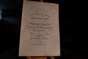 Ciascun lo dice, Jenny Lind`s favorite Song, in...