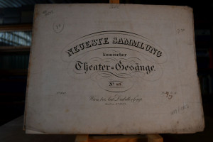 Mei Susarl und I. Gedicht von Baron v. Klesheim...