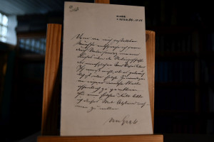 Handschriftlicher Brief des deutschen Rittergut...