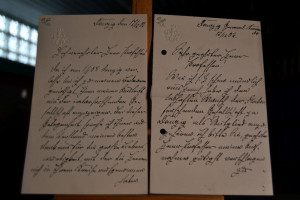 2 handschriftliche Karten des preussischen Gene...