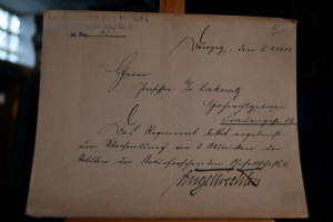 Schreiben des späteren Generals der Infanterie ...