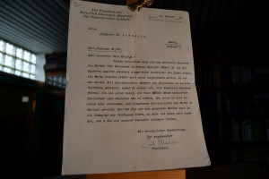 Maschinenschriftlicher, unterschriebener Brief ...