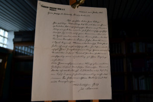 Schreiben des deutschen Botanikers Johannes Abr...