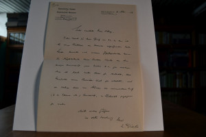 Schreiben des deutschen Botanikers und Direktor...