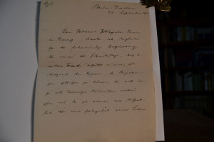 Schreiben des deutschen Botanikers und Direktor...