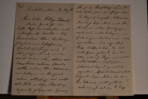 Handschriftliches Schreiben von Wilhelm Halbfaß...