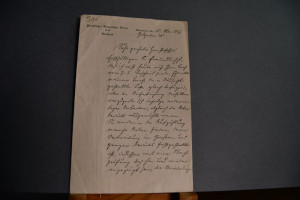 Schreiben des deutschen Botanikers Johannes Abr...