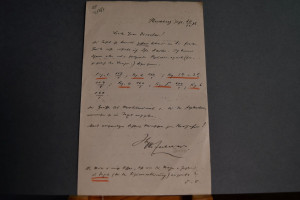 Schreiben des deutschen Zoologen Otto Zacharias...