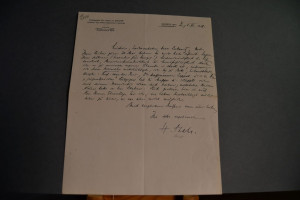 Handschriftlicher Brief des deutschen Pathologe...