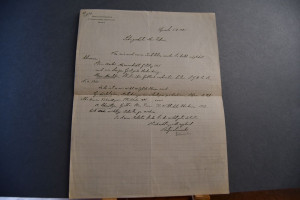 Brief des schwedischen Botanikers, Geologen und...