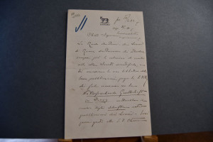 Handschriftlicher Brief des italienischen Arabi...