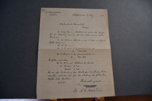 Handschriftlicher Brief des schwedischen Geolog...