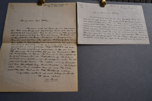 Zwei handschriftliche Briefe des Schweizer Bota...