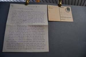 Maschinenschriftlicher Brief des deutschen Bota...