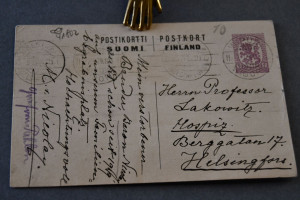 Handschriftliche Karte der Besitzerin von Monre...