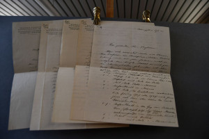 5 handschriftliche Briefe des finnischen Botani...