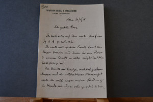 Handschriftliches Schreiben des griechischen Ar...