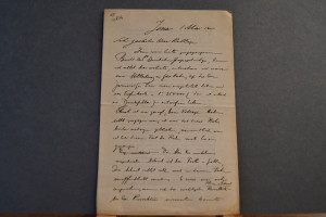 Handschriftliches Schreiben von Wilhelm Halbfaß...