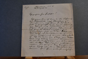 Handschriftliches Schreiben von Hugo Otto Gross...