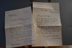 Handschriftliches Schreiben von Johannes Gröntv...