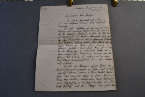 Handschriftliches Schreiben von Eugen Gramberg,...