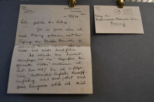 Schreiben des englischen Botanikers Otto Vernon...