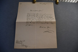 Handschriftliches Schreiben des deutschen Zoolo...