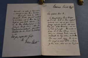 Handschriftliches Schreiben des deutschen Geogr...