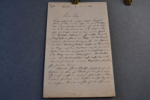 Handschriftlicher Brief des deutschen Chemikers...