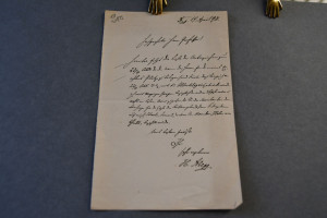 Handschriftlicher Brief des deutschen Mediziner...