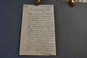 Handschriftlicher Brief des deutschen Mediziner...