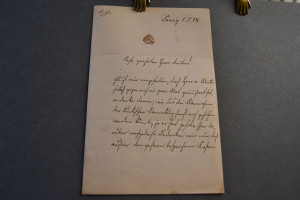 Schreiben des deutschen Lehrers, Botanikers und...