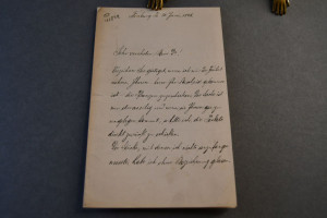 Schreiben des deutschen Geologen und Paläontolo...