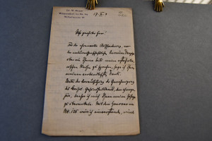 Handschriftliches Schreiben des deutschen Pharm...