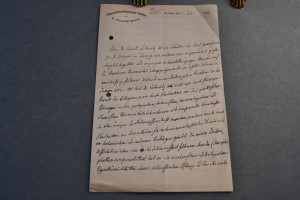 Handschriftlicher Brief deutschen Botanikers un...