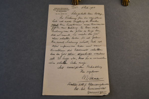 Handschriftlicher Brief des niederländischen Bo...