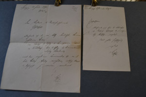 Handschriftliche Briefe des Oberpräsidenten der...