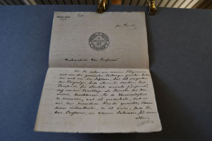 Handschriftliches Schreiben des schwedischen Ph...