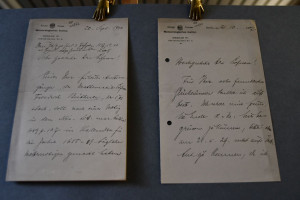 Handschriftliches Schreiben deutschen Meteorolo...