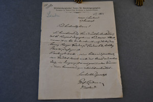 Handschriftlicher Brief des Mitgründers des heu...