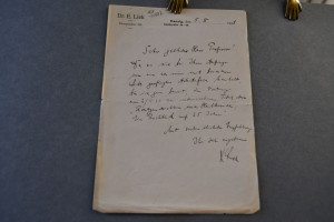 Handschriftlicher Brief des Arztes und Publizis...