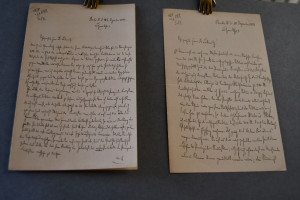 2 handschriftlicher Briefe des deutschen Arztes...
