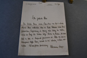 Handschriftlicher Brief des deutschen Verlegers...