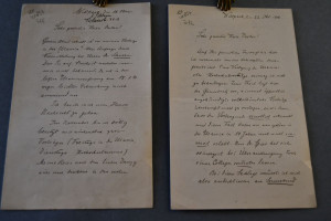 2 handschriftliche Briefe des deutschen Botanik...