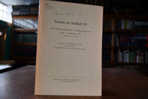 Gesetz zu Artikel 131 unter Berücksichtigung de...