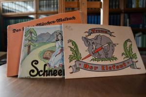 Konvolut von 12 Malheften aus den 1950er-Jahren...