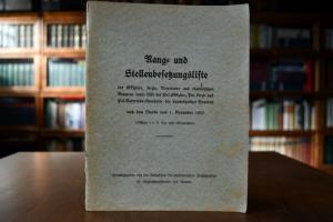 Rang- und Stellenbesetzungsliste der Offiziere,...
